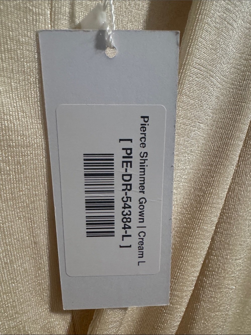 Baltic Born Long Sleeve Cream Draped V-Neck Maxi Dress - Picture 2 of 6
